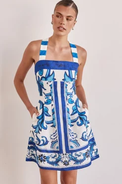 Zayna Mini Dress (Blue)