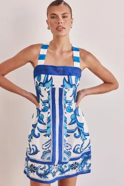 Zayna Mini Dress (Blue)