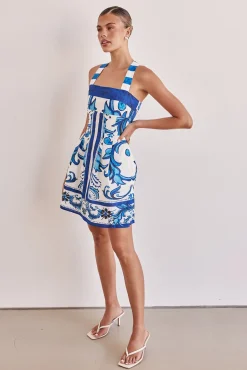 Zayna Mini Dress (Blue)