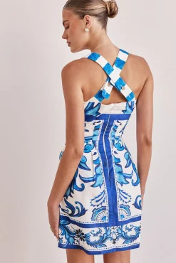 Zayna Mini Dress (Blue)