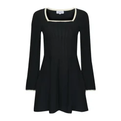 Zeno Knit Mini Dress (Black)