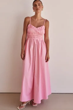 Zeno Maxi Dress (Pink)