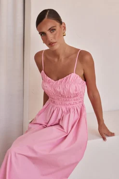 Zeno Maxi Dress (Pink)