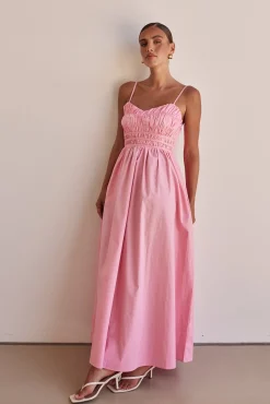 Zeno Maxi Dress (Pink)