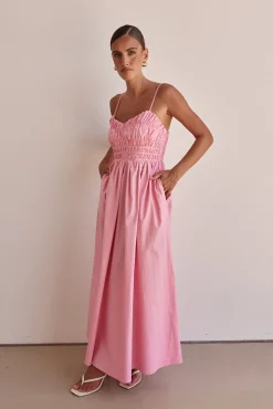 Zeno Maxi Dress (Pink)